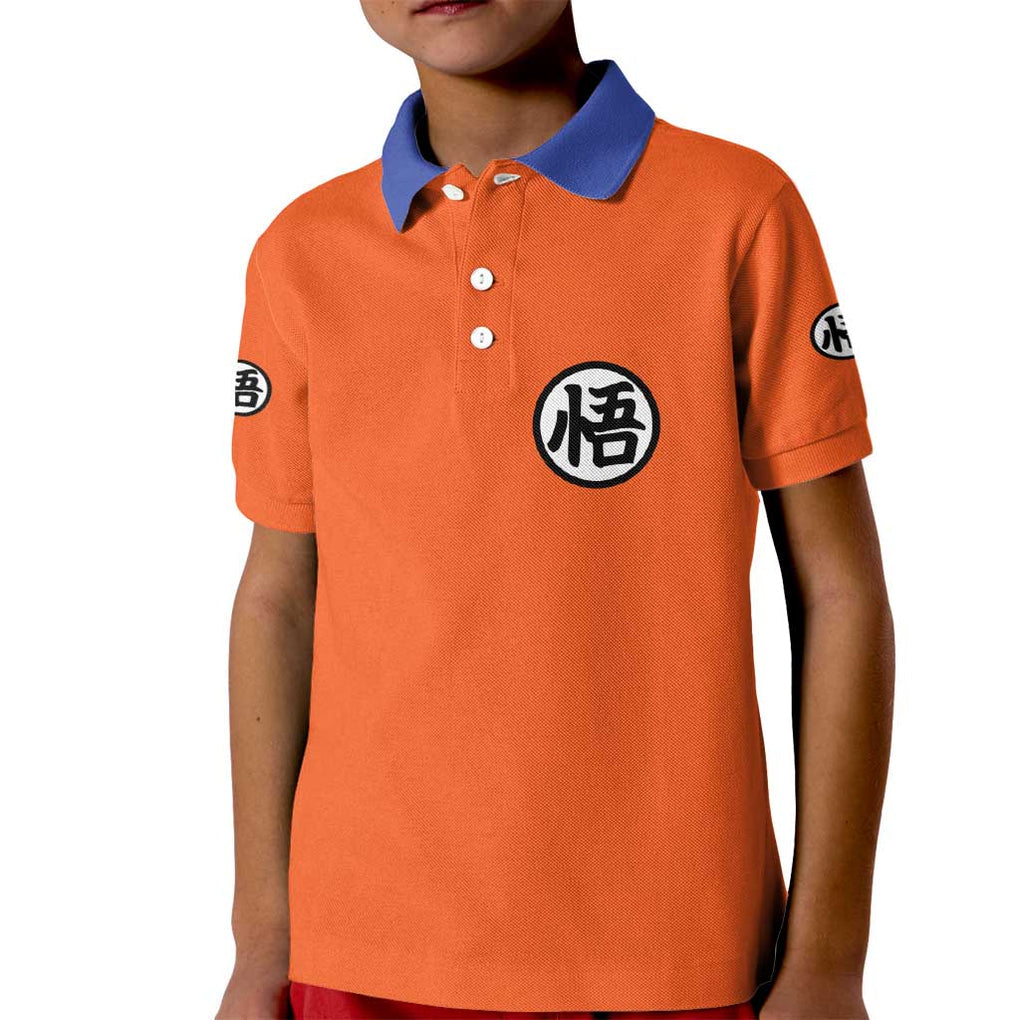 Son Goku V2 Dragon Ball Z Kid Polo Shirt Anime Style