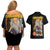 Denji V2 Chainsaw Man Couples Matching Off Shoulder Short Dress and Hawaiian Shirt Anime Style