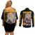 Denji V2 Chainsaw Man Couples Matching Off Shoulder Short Dress and Long Sleeve Button Shirt Anime Style