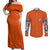 Nami V2 One Piece Couples Matching Off Shoulder Maxi Dress and Long Sleeve Button Shirt Anime Style