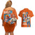 Nami V2 One Piece Couples Matching Off Shoulder Short Dress and Hawaiian Shirt Anime Style