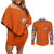 Nami V2 One Piece Couples Matching Off Shoulder Short Dress and Long Sleeve Button Shirt Anime Style