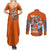 Nami V2 One Piece Couples Matching Summer Maxi Dress and Long Sleeve Button Shirt Anime Style