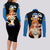 Nami - Cat Burglar Anime Couples Matching Long Sleeve Bodycon Dress and Long Sleeve Button Shirt