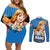 Nami - Cat Burglar Anime Couples Matching Off Shoulder Short Dress and Long Sleeve Button Shirt