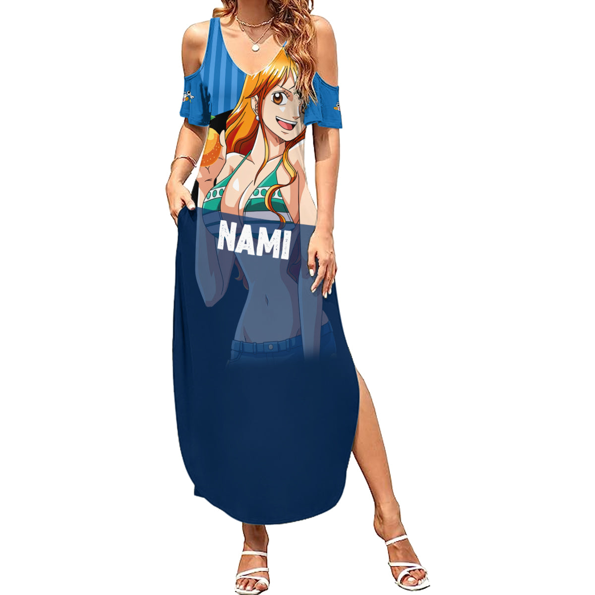 Nami - Cat Burglar Anime Summer Maxi Dress