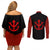 Vegeta Super Saiyan 4  Anime - Manga Couples Matching Off Shoulder Short Dress and Long Sleeve Button Shirt