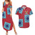 Luffy Wano Arc Couples Matching Summer Maxi Dress and Hawaiian Shirt