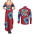 Luffy Wano Arc Couples Matching Summer Maxi Dress and Long Sleeve Button Shirt