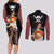 Shanks Red-Haired - Yonko One Piece Couples Matching Long Sleeve Bodycon Dress and Long Sleeve Button Shirt