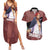 Shanks Red-Haired - Yonko One Piece Couples Matching Summer Maxi Dress and Hawaiian Shirt