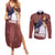 Shanks Red-Haired - Yonko One Piece Couples Matching Summer Maxi Dress and Long Sleeve Button Shirt