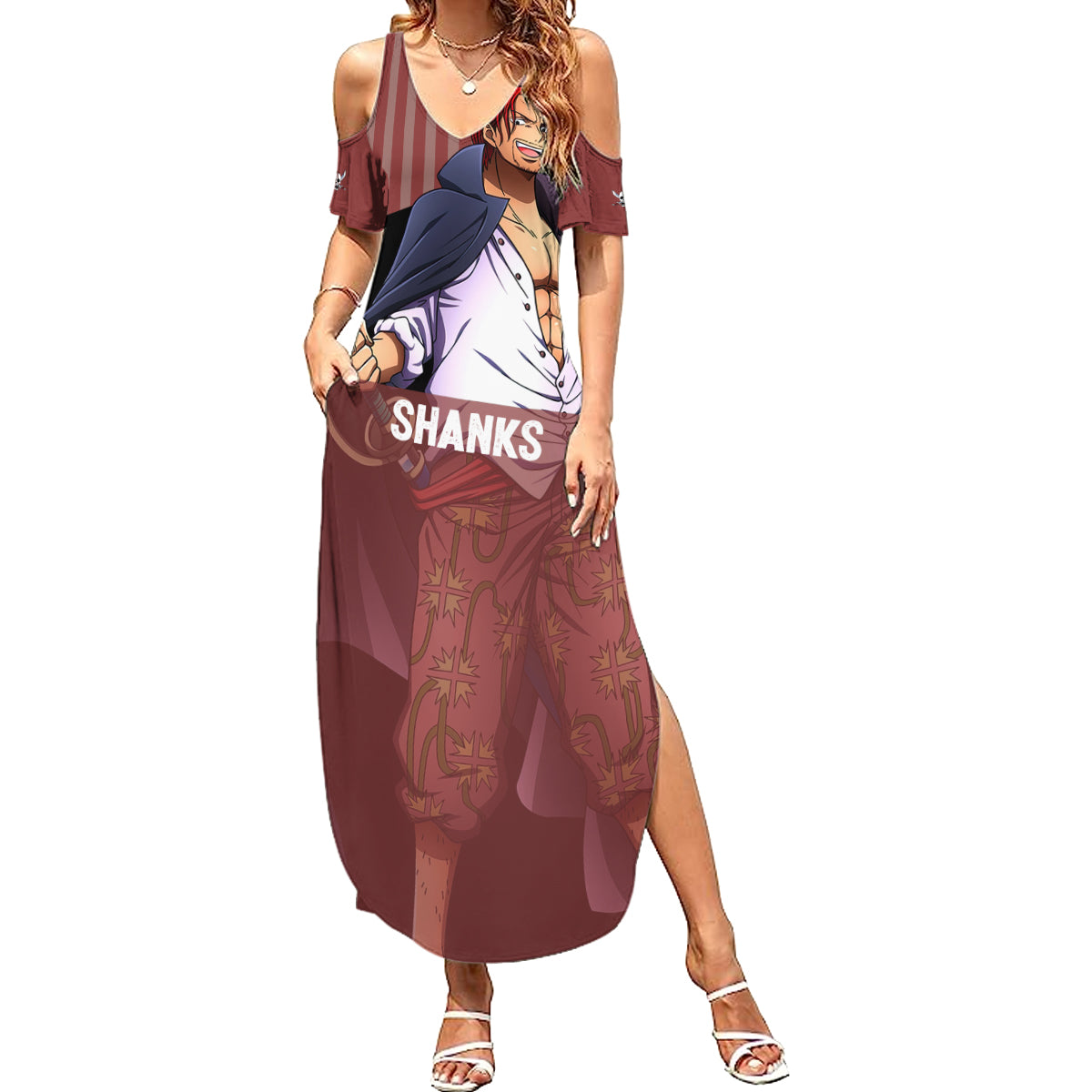 Shanks Red-Haired - Yonko One Piece Summer Maxi Dress