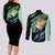 Tatsumaki Couples Matching Long Sleeve Bodycon Dress and Long Sleeve Button Shirt Demon Slayer