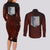 Eren Yeager - AOT Final Season Anime Couples Matching Long Sleeve Bodycon Dress and Long Sleeve Button Shirt Attack On Titan