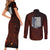 Eren Yeager - AOT Final Season Anime Couples Matching Short Sleeve Bodycon Dress and Long Sleeve Button Shirt Attack On Titan