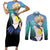 Haruka Tenoh Couples Matching Short Sleeve Bodycon Dress and Long Sleeve Button Shirt Sailor Uranus Sailor Moon Anime