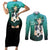 Michiru Kaioh Couples Matching Short Sleeve Bodycon Dress and Long Sleeve Button Shirt Sailor Neptune Sailor Moon Anime