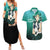 Michiru Kaioh Couples Matching Summer Maxi Dress and Hawaiian Shirt Sailor Neptune Sailor Moon Anime