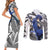 Naoto Shirogane Persona Couples Matching Short Sleeve Bodycon Dress and Long Sleeve Button Shirt Anime Mix Polygon Cyber Style