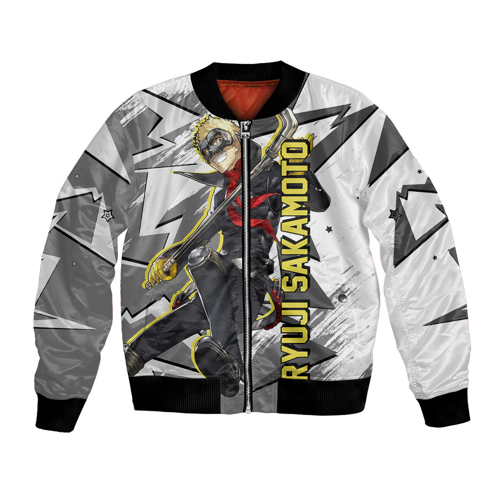 Ryuji Sakamoto Persona Bomber Jacket Anime Mix Polygon Cyber Style