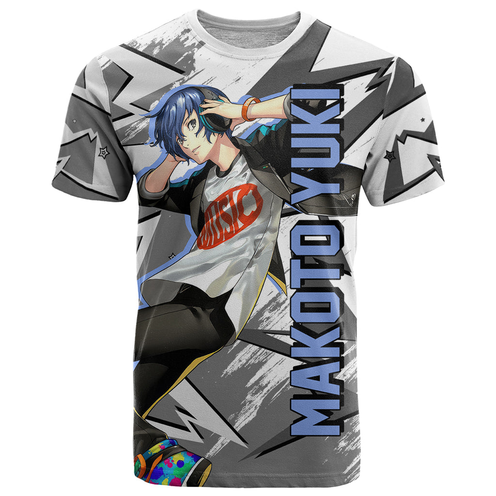 Makoto Yuki T Shirt Anime Mix Polygon Cyber Style