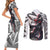 Joker Persona Couples Matching Short Sleeve Bodycon Dress and Long Sleeve Button Shirt Anime Mix Polygon Cyber Style