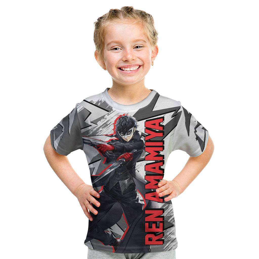 Joker Persona Kid T Shirt Anime Mix Polygon Cyber Style