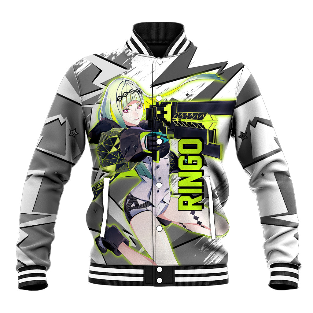 Ringo Persona Baseball Jacket Anime Mix Polygon Cyber Style