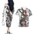 Rise Kujikawa Persona Couples Matching Off The Shoulder Long Sleeve Dress and Hawaiian Shirt Anime Mix Polygon Cyber Style