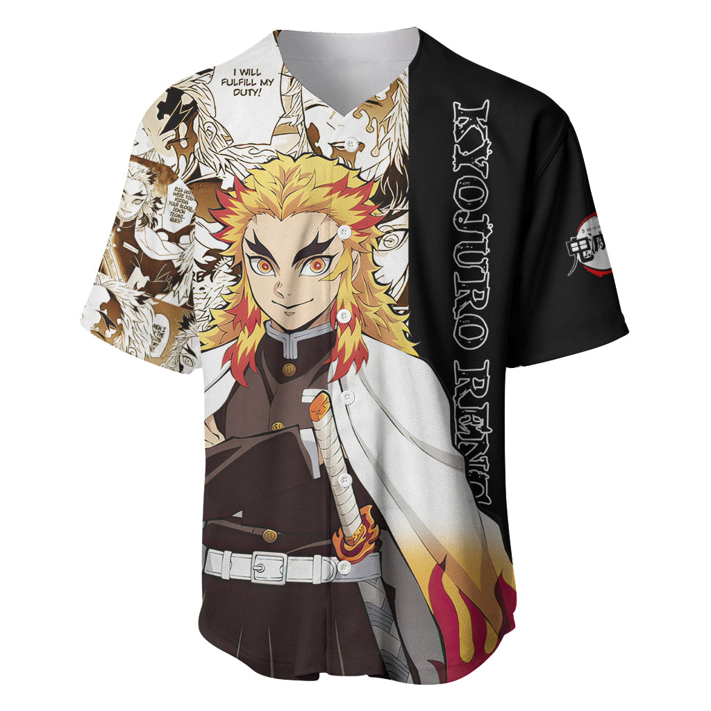 Kyojuro Rengoku Baseball Jersey Demon Slayer