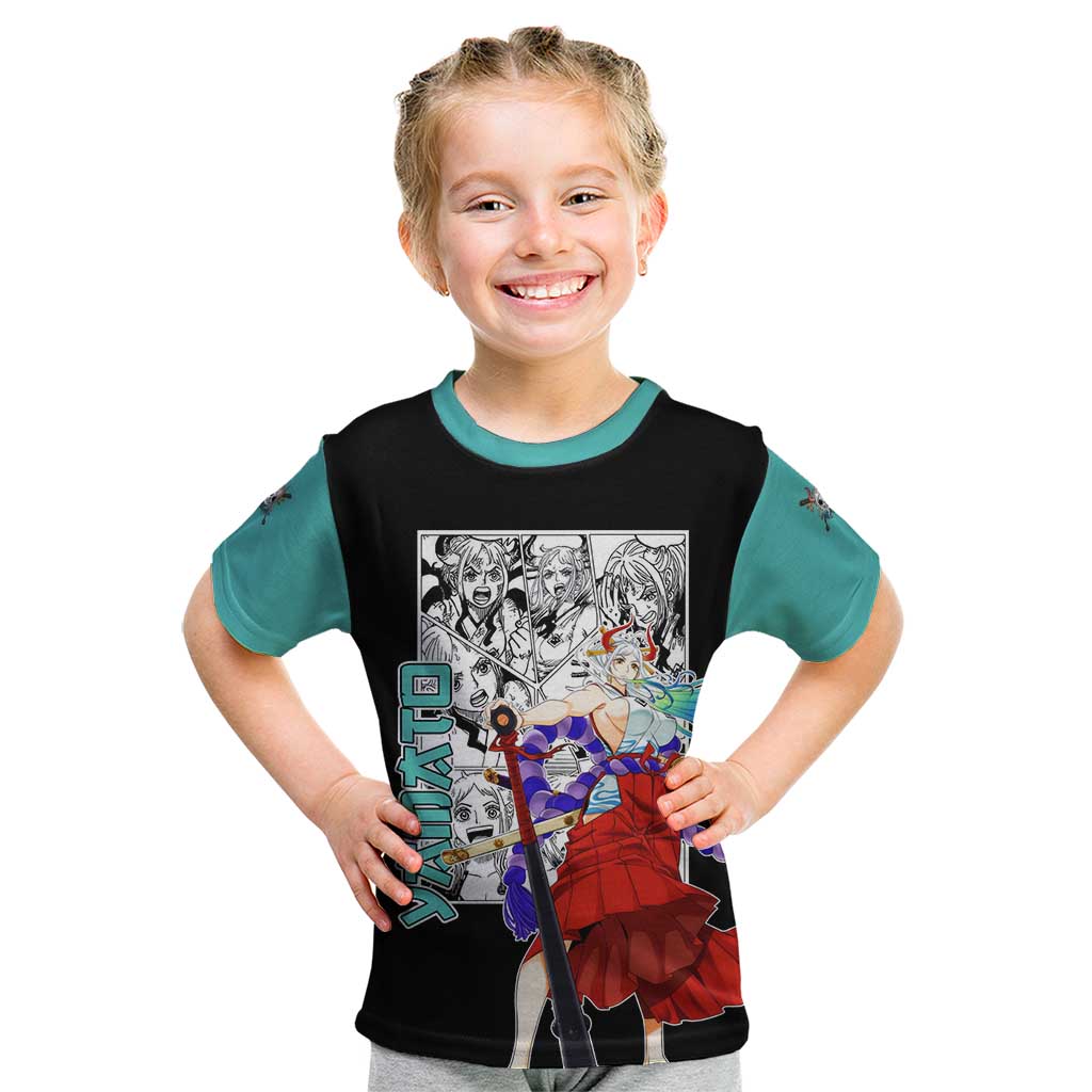 Yamato - One Piece Kid T Shirt Anime Mix Manga Style