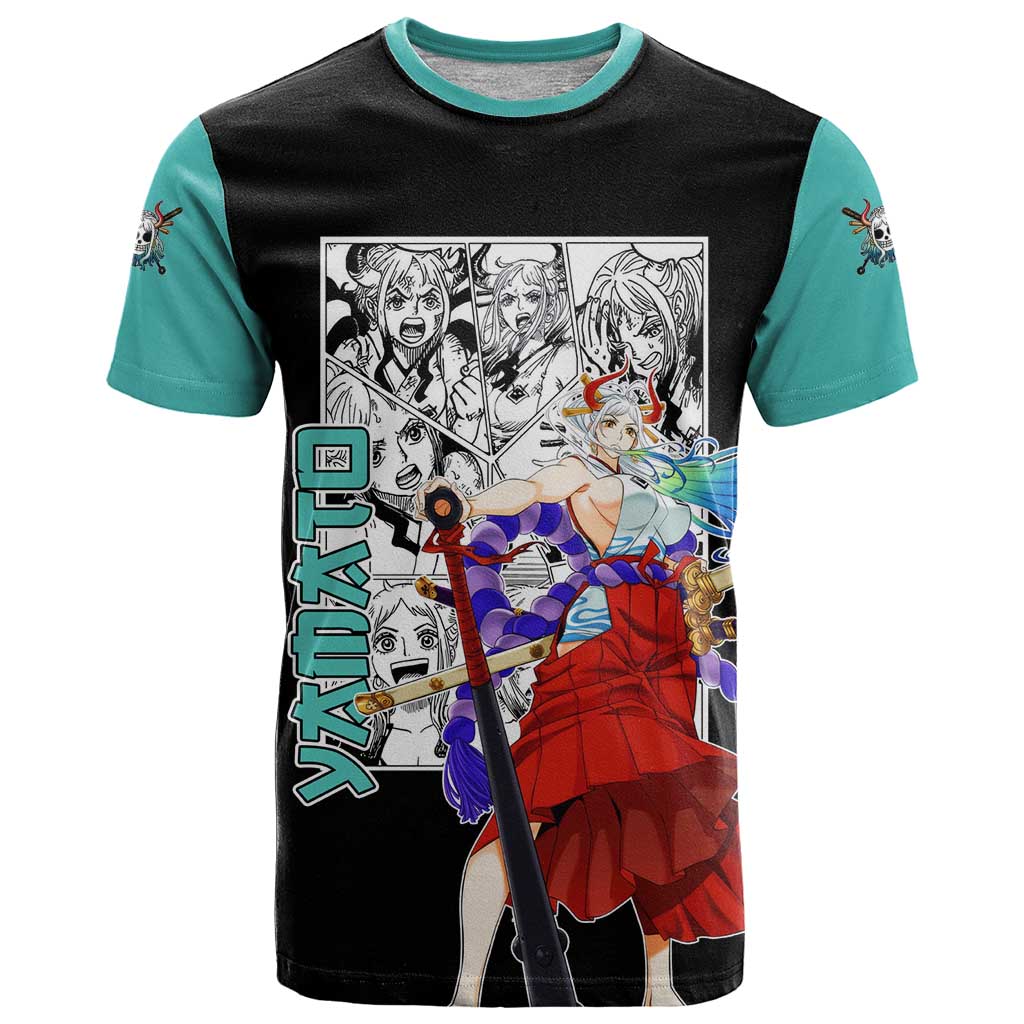 Yamato - One Piece T Shirt Anime Mix Manga Style