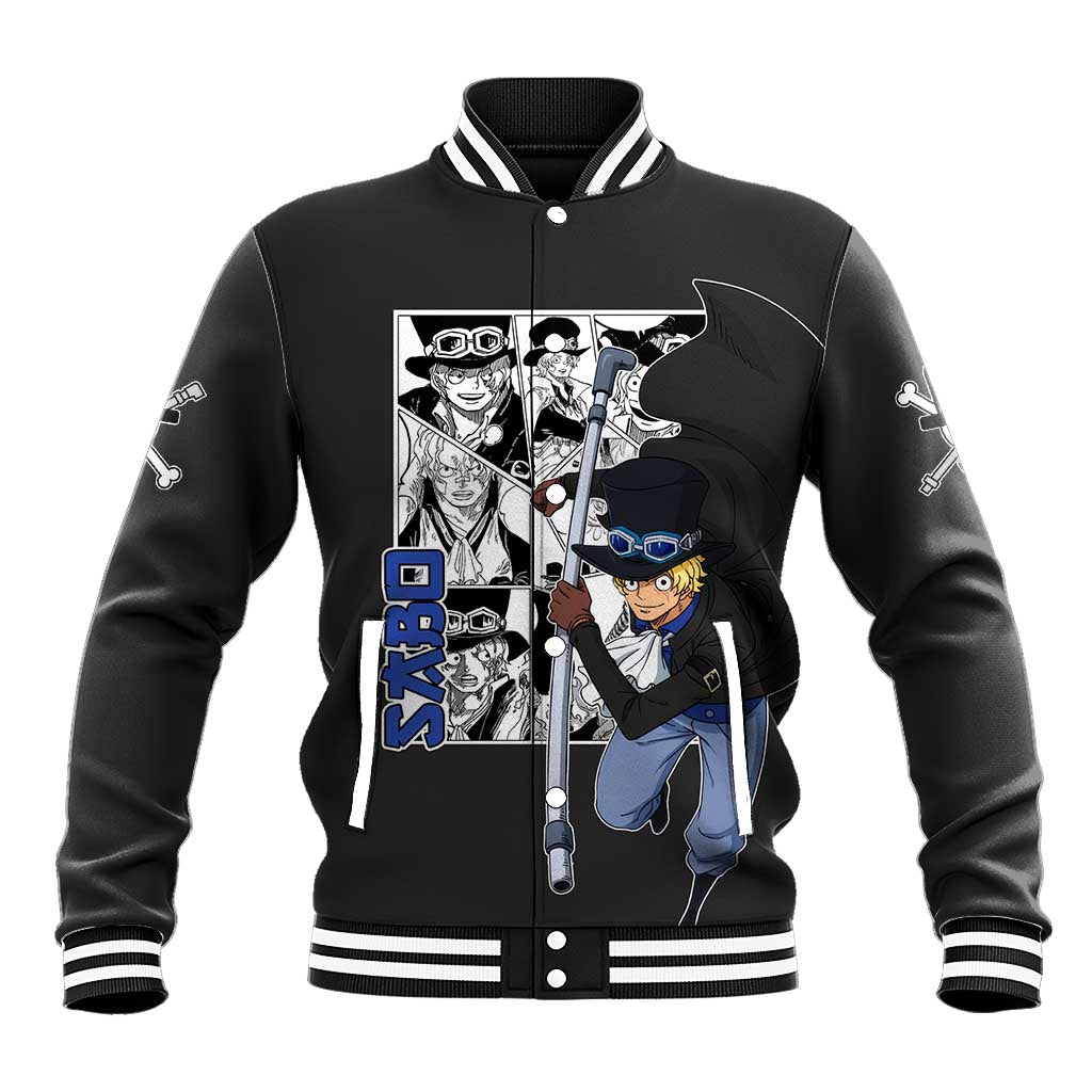 Sabo - One Piece Baseball Jacket Anime Mix Manga Style