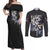 Sabo - One Piece Couples Matching Off Shoulder Maxi Dress and Long Sleeve Button Shirt Anime Mix Manga Style