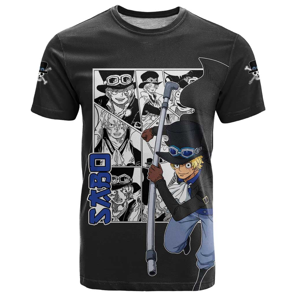 Sabo - One Piece T Shirt Anime Mix Manga Style