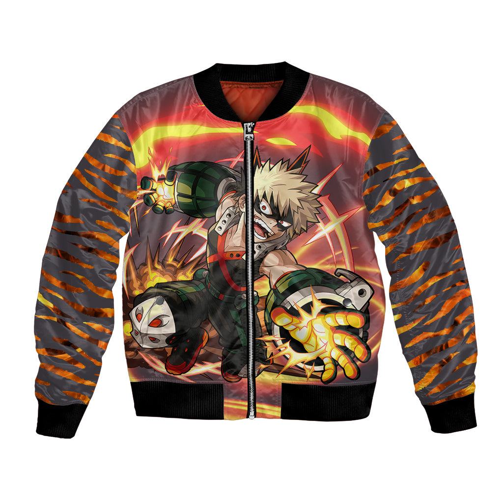 Katsuki Bakugo - My Hero Academia Bomber Jacket Dynamight Anime Style