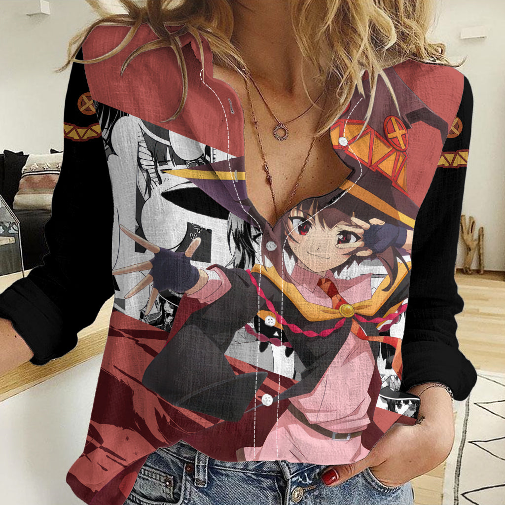 Megumin - KonoSuba Women Casual Shirt Anime Style