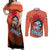 Jinbe - One Piece Couples Matching Off Shoulder Maxi Dress and Long Sleeve Button Shirt Anime Style