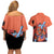 Jinbe - One Piece Couples Matching Off Shoulder Short Dress and Hawaiian Shirt Anime Style