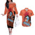 Jinbe - One Piece Couples Matching Off The Shoulder Long Sleeve Dress and Hawaiian Shirt Anime Style