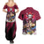 Eustass Kid - One Piece Couples Matching Summer Maxi Dress and Hawaiian Shirt Anime Style