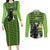 Tatsumaki - One Punch Man Couples Matching Long Sleeve Bodycon Dress and Long Sleeve Button Shirt Anime Text Pattern Style