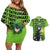 Tatsumaki - One Punch Man Couples Matching Off Shoulder Short Dress and Hawaiian Shirt Anime Text Pattern Style