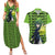 Tatsumaki - One Punch Man Couples Matching Summer Maxi Dress and Hawaiian Shirt Anime Text Pattern Style