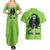 Tatsumaki - One Punch Man Couples Matching Summer Maxi Dress and Hawaiian Shirt Anime Text Pattern Style