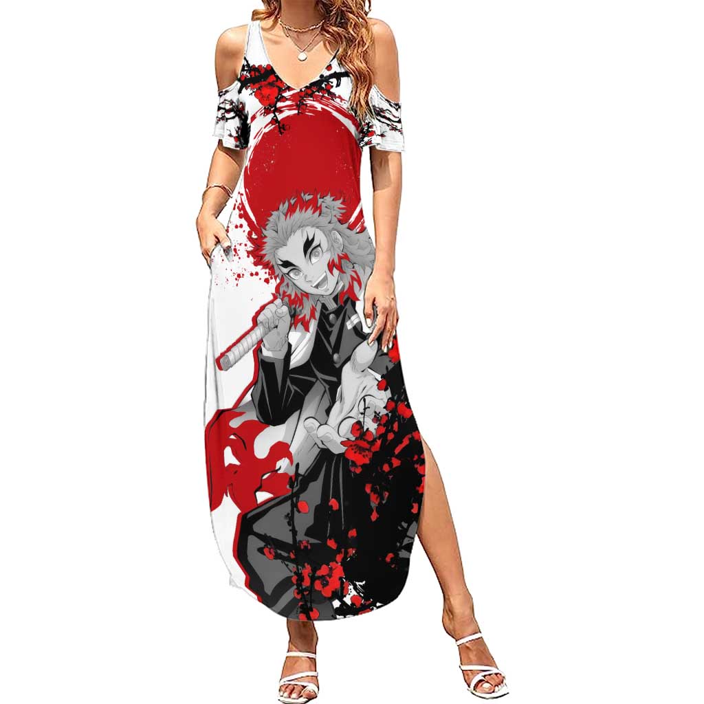 Kyojuro Rengoku - Demon Slayer Summer Maxi Dress Anime Japan Style