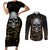 skull-mable-golden-abstract-art-couples-matching-short-sleeve-bodycon-dress-and-long-sleeve-button-shirts-fuck-you-excuses-learn-to-admit-when-you-fuck-up