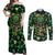 skull-and-shamrock-leaf-pattern-couples-matching-off-shoulder-maxi-dress-and-long-sleeve-button-shirts-good-luck