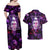 skull-and-moth-couples-matching-off-shoulder-maxi-dress-and-hawaiian-shirt-fantasy-cosmic-abstract-grunge-purple-art